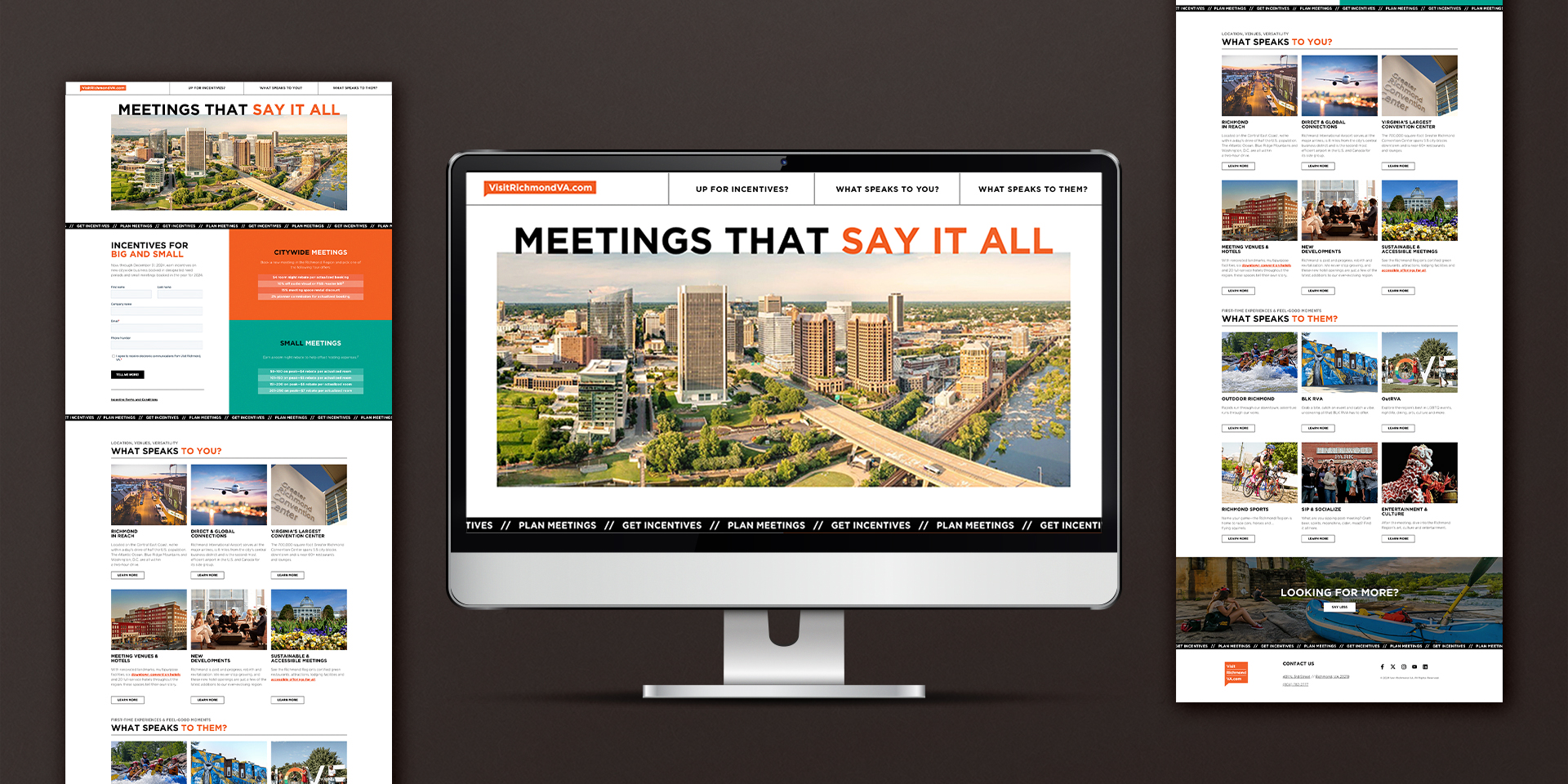 Meetings That Say It All campaign landing page